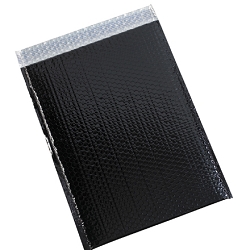 13 x 17 1/2'' BLACK Glamour Bubble Mailers 100ct