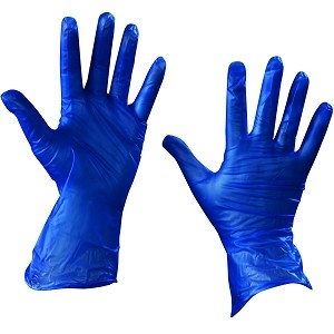 Vinyl Glovesÿ- Blue - 5 Mil - Powder Free - Medium - 100 PER CASE