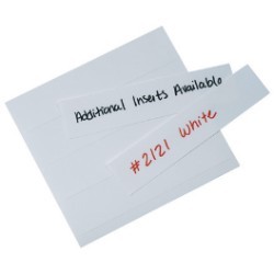 6'' x 1 1/4''  White Paper Laser Inserts - case of 400