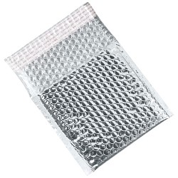 7 x 6 3/4'' SILVER Glamour Bubble Mailers 72ct