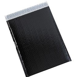 13 x 17 1/2'' BLACK Glamour Bubble Mailers 100ct