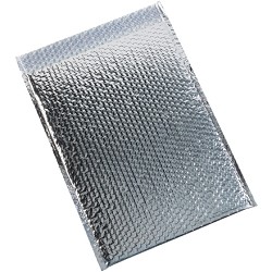 13 x 17 1/2'' SILVER Glamour Bubble Mailers 100ct